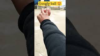 best googly bowling trick technique 🤩🥰cricket newvideo bowlingtips googly cricketlovers [upl. by Olleina]