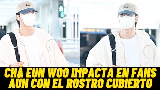 Cha Eun Woo Impacta a Fans aun Con El Rostro Cubierto astro kdramas dramas [upl. by Rosene216]