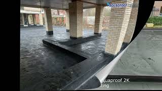 Waterdichte coating groendak Tilo Londerzeel [upl. by Saduj]