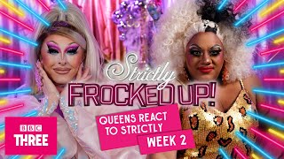 Drag Queens Blu Hydrangea amp Vinegar Strokes REACT To Strictly Come Dancing  Frocked Up Episode 1 [upl. by Callida]