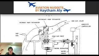 Basic Airconditioning system  Packs Air cycle machine amp heat exchangers by HaythamAly pilots [upl. by Inalem310]