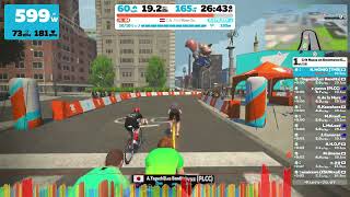 Crit Races on Downtown Dolphin B  goal sprint [upl. by Ahsiekahs]