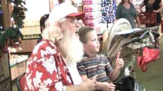 Santa on Vacation at Bronners CHRISTmas Wonderland for Christmas in July [upl. by Lateh]