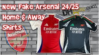 DHGate Cheap Fake Arsenal 2425 Home amp Away Football Shirts  Before it’s been released [upl. by Nhojleahcim]