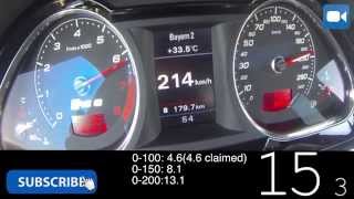 Audi RS6 V10 50 TFSI 0250 kmh GREAT Acceleration [upl. by Larentia]