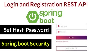 Login and Registration REST API using Spring Boot Mysql [upl. by Eelnyl912]