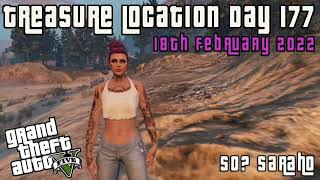 Today’s Shipwreck Treasure Chest Location Day 177  18th February GTA ONLINE Frontier Pirate Outfit [upl. by Kareem]