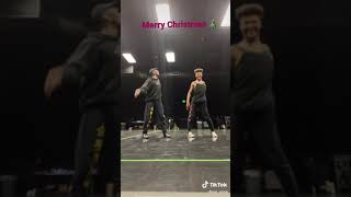 Merry Christmas from Lil Nas X dancers  “ALL I WANT FOR CHRISTMAS IS YOU” x “INDUSTRY BABY” choreo [upl. by Naujad454]