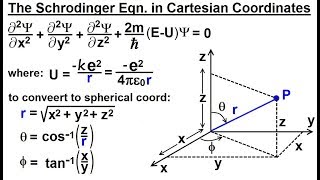 Physics  Ch 665 Quantum Mechanics The Hydrogen Atom 16 of 78 Schrodinger in Cartesian [upl. by Sinnaoi]