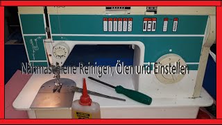 Nähmaschine Reparieren Reinigen Ölen und Einstellen Schneiderei Pflege diy [upl. by Holly-Anne]