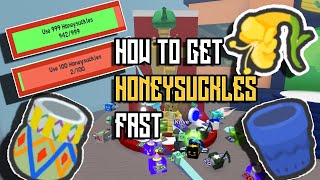 How To Get Honeysuckles Fast For Quests  Bee Swarm Simulator [upl. by Yajeet500]