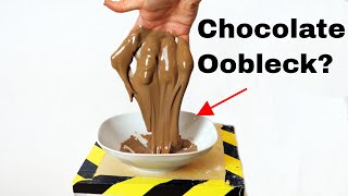 Can You Make Oobleck From Chocolate Edible Oobleck Experiment [upl. by Arem]