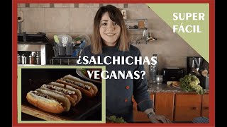 SALCHICHAS VEGANAS sin tacc SUPER FÁCIL [upl. by Anahcra]