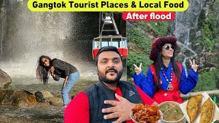 Gangtok Sikkim Tourist Place After Flood  Local Famous food 🤤  Sikkim Fully Open or Not [upl. by Seumas]