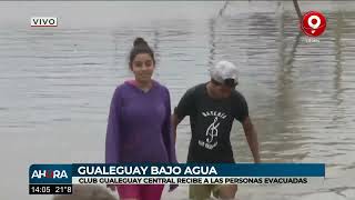 Gualeguay bajo agua el club Gualguay Central recibe evacuados [upl. by Tammany942]