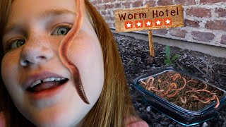 Welcome to our WORM HOTEL Adley Finds the Longest Worms Niko Cooks with Dad amp Fun Family Crafts [upl. by Erleena]