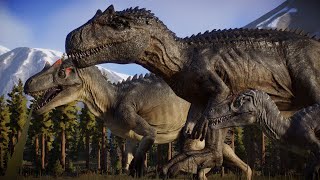 The Allosaurus Family  Jurassic World Evolution 2 [upl. by Nwahsat]