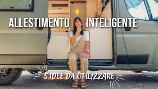 5 IDEE INTELLIGENTI  sul Furgone Camperizzato [upl. by Jacoby]