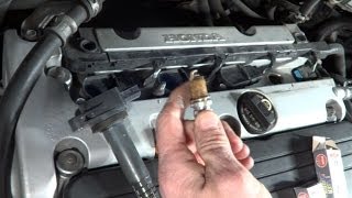 How To Change Spark Plugs In 20032007 Honda Accord  Tune Up [upl. by Ylrebmic]