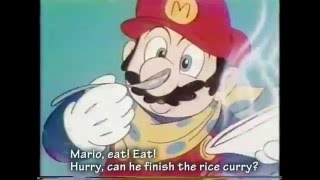 Nagatanien Mario Curry Commercial subs 1987 [upl. by Norehs242]