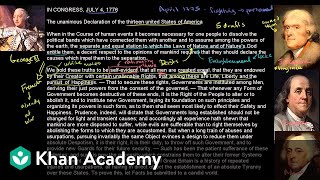 All men are created equal  US History  Khan Academy [upl. by Lamag]