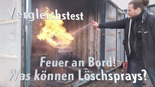 Test von Feuerlöschsprays mit erschreckendem Ergebnis [upl. by Enilesor]