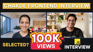 45 Years Experienced Best Javascript Interview  Chakde Frontend Interview EP  01 [upl. by Ocirema668]