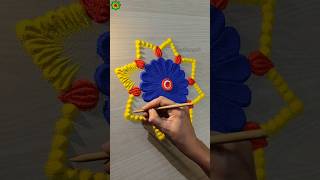 Rangoli for diwali easy and beautiful rangolidesign diwalirangoli shorts [upl. by Desberg]