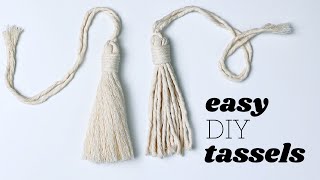 Super EASY Macrame Tassel DIY [upl. by Annemarie]