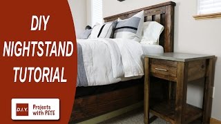 How to make a Nightstand  DIY Nightstand  Concrete Nightstand [upl. by Aikaj569]