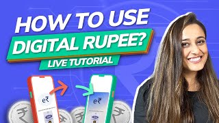 How to use eRupee in Hindi  Digital Rupee App Tutorial  CBDC [upl. by Nolan395]