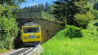 Impressionen der Wendelstein Zahnradbahn auf freier Strecke mit dem Beh 48 Triebzug [upl. by Atsyrt]