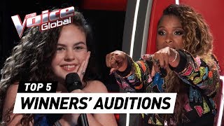 BEST WINNERS’ AUDITIONS in The Voice Worldwide [upl. by Chelsae]