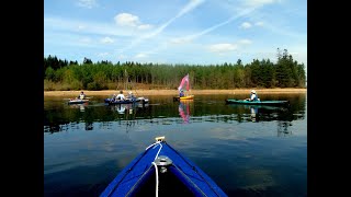 KAYAK KLEPPER A VOILE SUR LE LAC DE NEUVIC [upl. by Manno584]