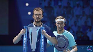 Tiebreak gameplay  ATP finals final match  Daniil Medvedev vs Casper Ruud  PC Early access 5 [upl. by Nedra]