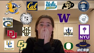 COLLEGE DECISION REACTIONS 2024 UCs UW NYU CSUs and more [upl. by Cann328]