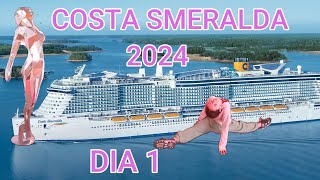 COSTA SMERALDA 2024 DIA 1 CRUCERO EN FAMILIA [upl. by Enedan592]