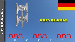 Sirenensignal quotABCAlarmquot Deutschland  SES 600 [upl. by Nimsay]