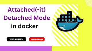 Docker Understanding Container Attached and Detached mode sptutorial docker [upl. by Nymassej]