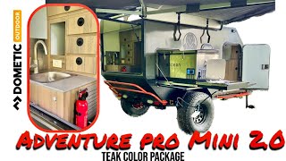 Overland camping trailer off road off grid winter camping Adventure Pro Mini 20 [upl. by Vona920]