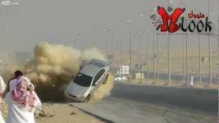 Spectacular Crash During Saudi Drift 2012 HD [upl. by Early]