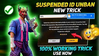 FREE FIRE ID UNBAN KAISE KAREN   HOW TO RECOVER SUSPENDED ACCOUNT IN FREE FIRE 🤩  ID UNBAN TODAY [upl. by Yxel]