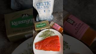 HOW TO MAKE THE BEST PAN FRIED SALMON CRISPY SKIN CELTIC SEA SALT GRASS FED BUTTER THYME [upl. by Beaston498]