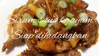 Ayam Goreng Asam manis  Sweet And Sour Chicken [upl. by Anailuig]