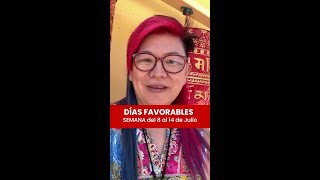 Planifica tu Semana con la mejor energía Días Favorables del 8 al 14 de julio Yuan Chen FENG SHUI [upl. by Zeitler600]