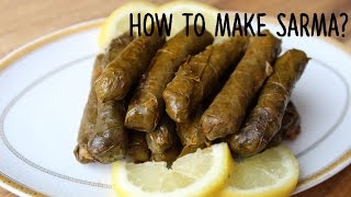 How to make sarma  Gevulde wijnbladeren  ZARTOINTHEKITCHEN [upl. by Moonier]