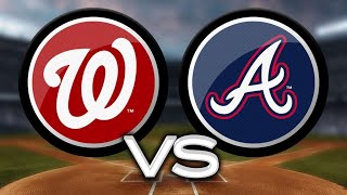 Atlanta Braves vs Washington Nationals MLB LIVE [upl. by Ahsimed]