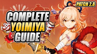 YOIMIYA  COMPLETE GUIDE v28  Optimal Builds Design Breakdown Gameplay Showcase  Genshin Impact [upl. by Arria454]