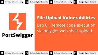 File upload vulnerabilities  Lab 6  Remote code execution via polyglot web shell upload [upl. by Koziarz]