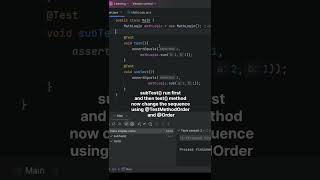 Order in JUnit 5 junit testingframework usertesting functionaltesting testing coding [upl. by Luwana889]
